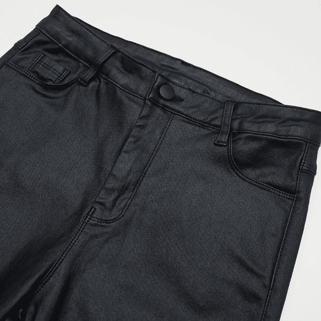 Calça Feminina de Couro Sintético Aveludada Forglows