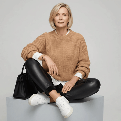Calça Legging de Couro Feminina Peluciada HotLeg Forglows