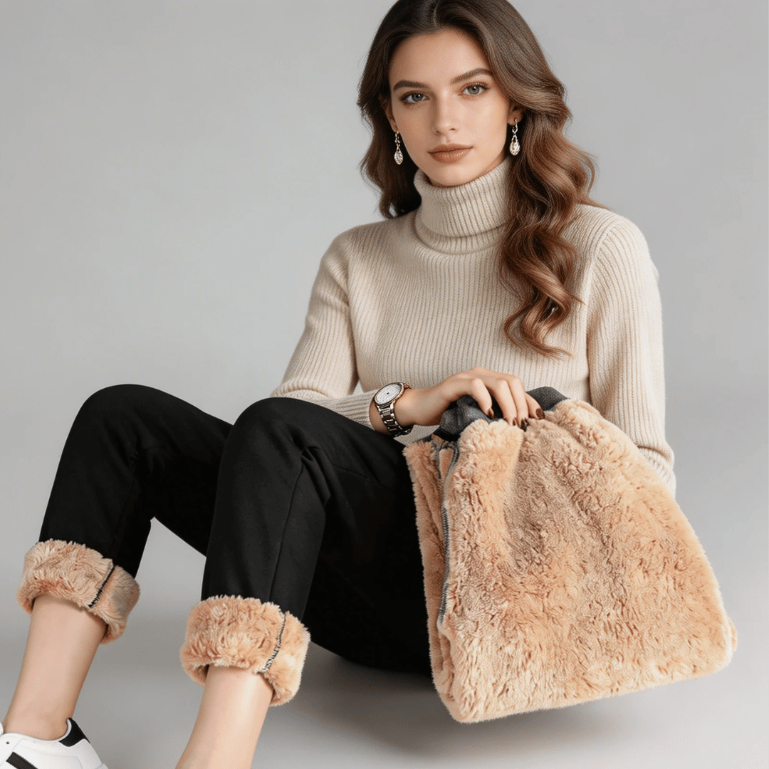 Calça Feminina de Moletom Peluciada Forglows