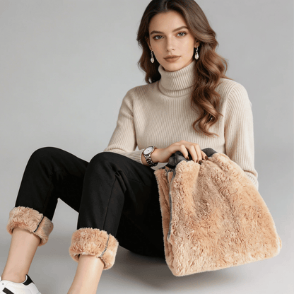 Calça Feminina de Moletom Peluciada Forglows
