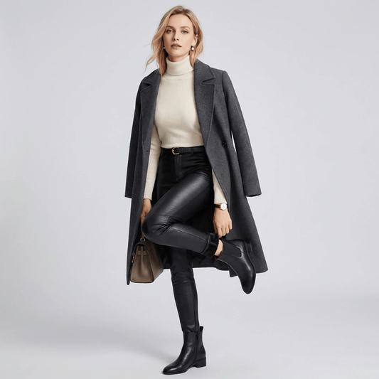 Calça Feminina de Couro Sintético Aveludada Forglows