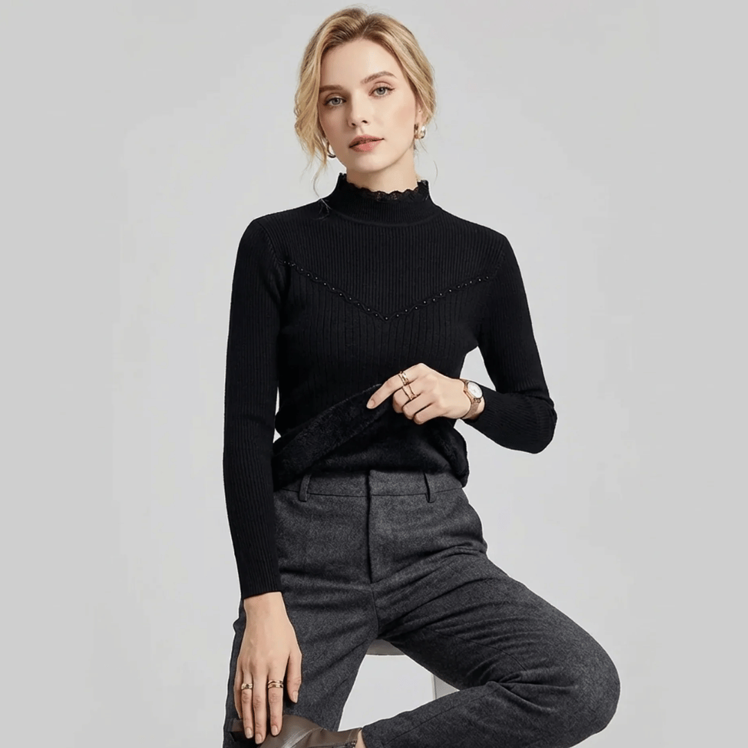 Suéter Feminino Peluciada Gola Clarice Forglows