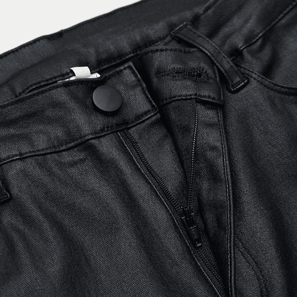 Calça Feminina de Couro Sintético Aveludada Forglows