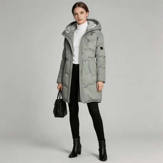 Parka Feminina Grossa com Pelúcia e Capuz Forglows