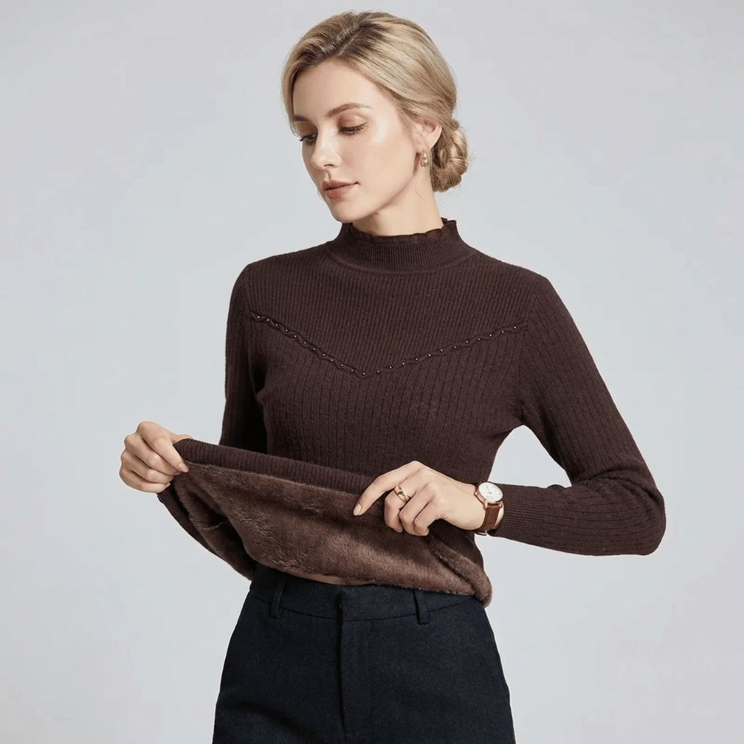 Suéter Feminino Peluciada Gola Clarice Forglows