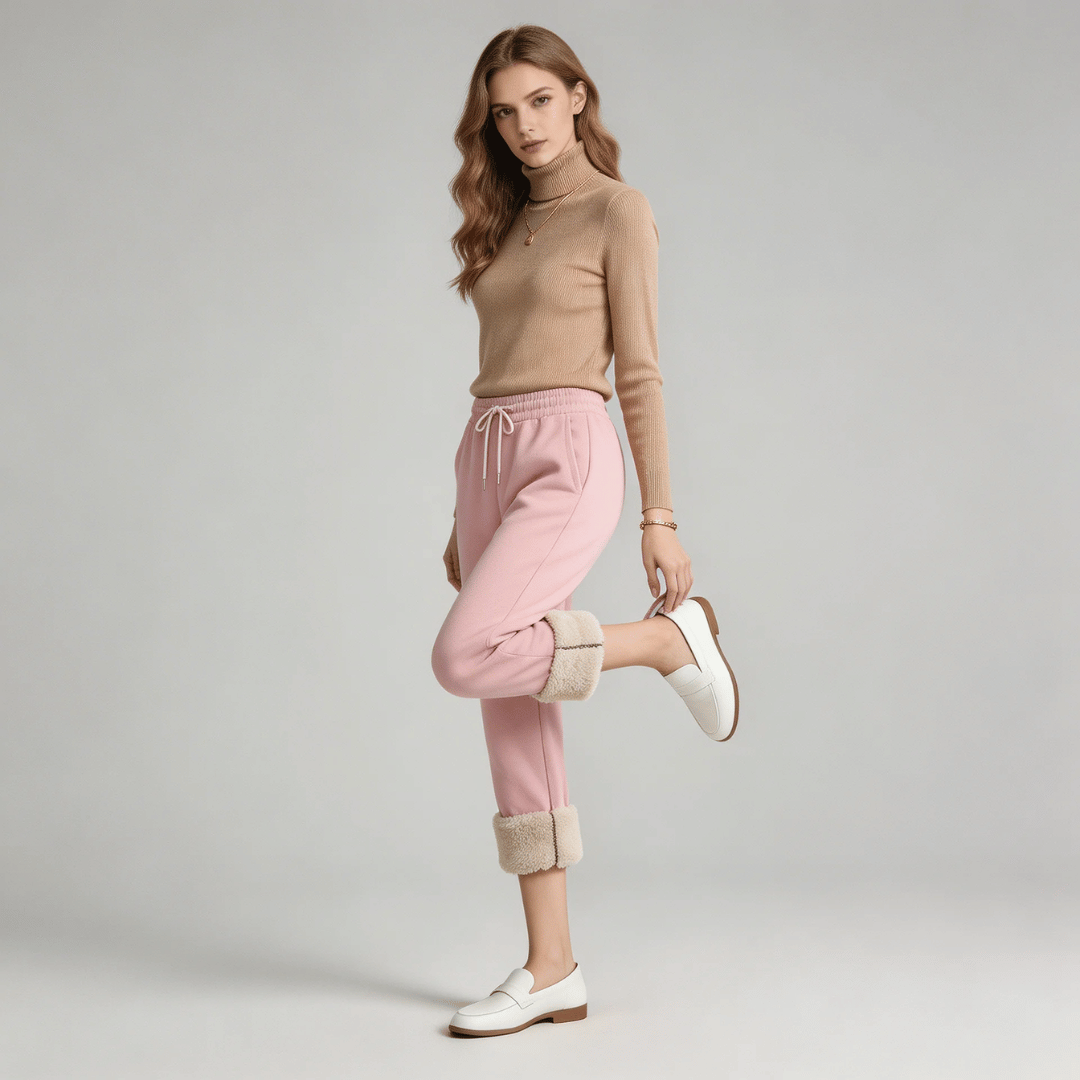 Calça Feminina de Moletom Peluciada Forglows