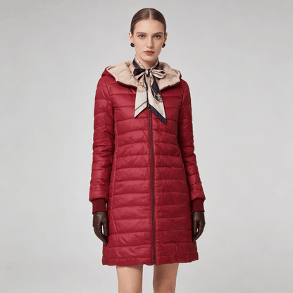 Jaqueta Feminina Puffer Longa com Pelúcia Forglows