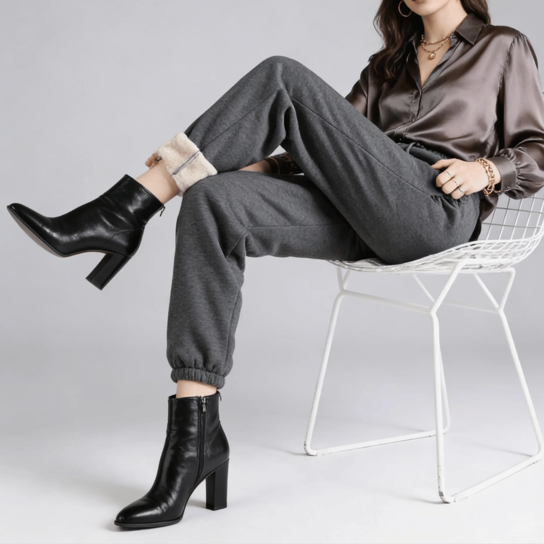 Calça Feminina de Moletom Peluciada Forglows